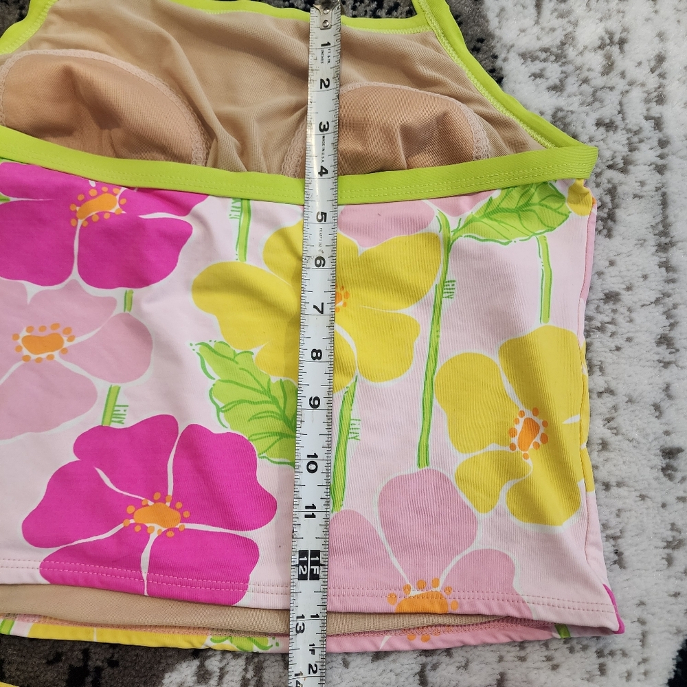 Lilly Pulitzer Women's Floral Halter Neck Two Piece Swimsuit Bathing Suit Size 8 - Picture 11 of 13